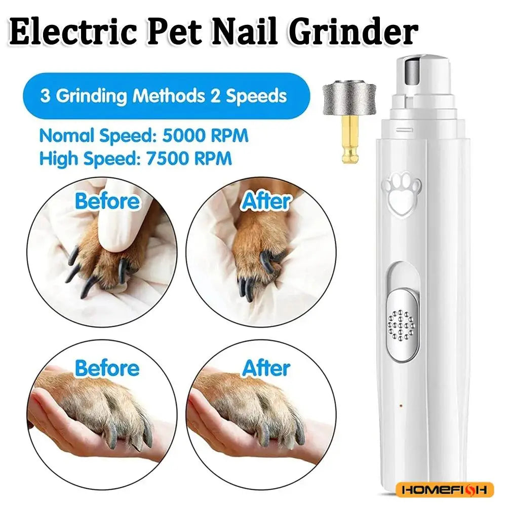 PawGroom™ Ultra-Quiet Electric Nail Grinder