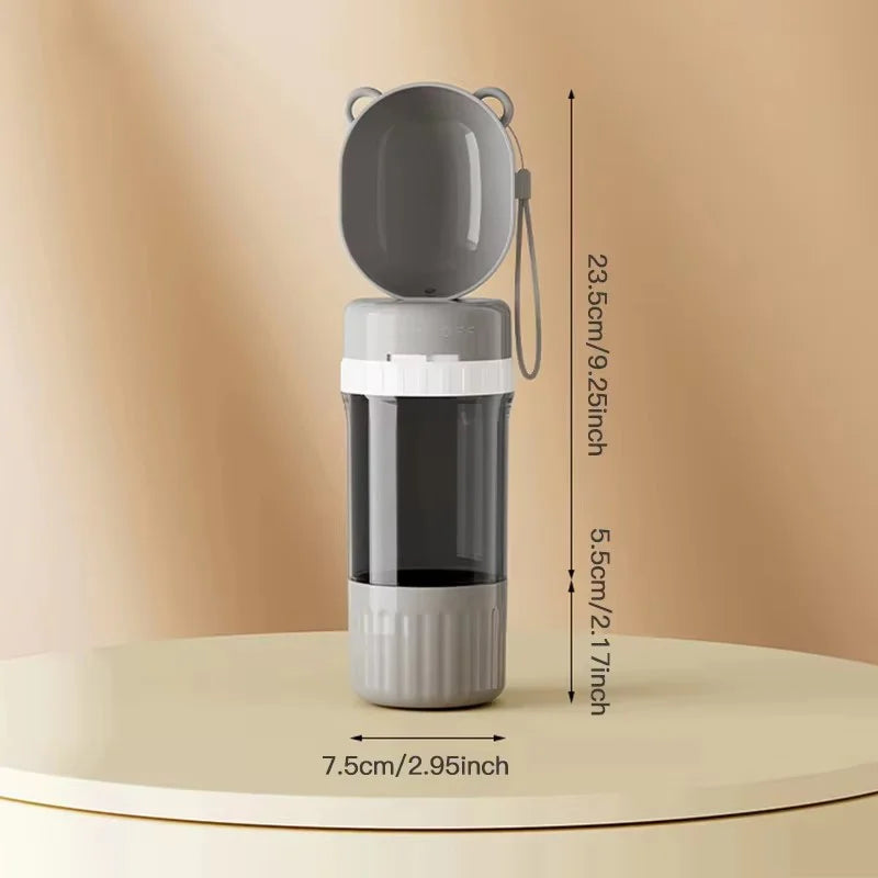 HydraFeed™ Dual 2-in-1 Travel Bottle & Food Container
