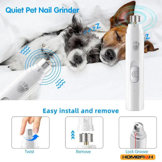 PawGroom™ Ultra-Quiet Electric Nail Grinder