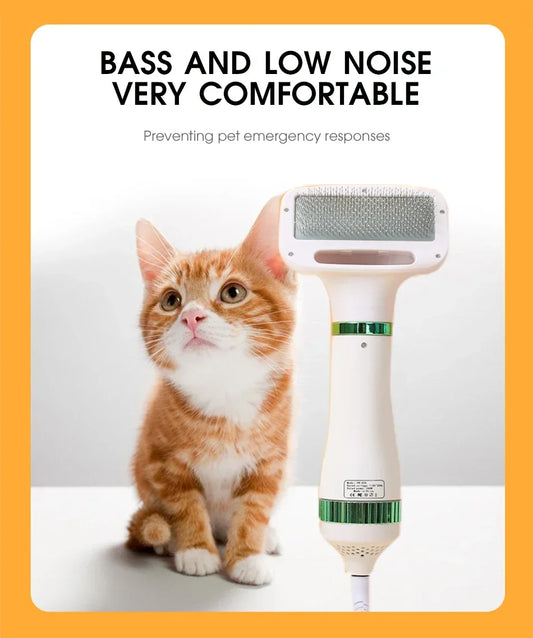 AirGroomer™ 2-in-1 Ultra-Quiet Dryer & Slicker Brush
