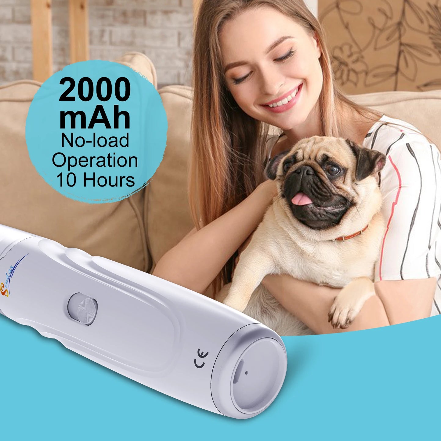 PawCare Pro™ Ergonomic USB Rechargeable Nail Grinder