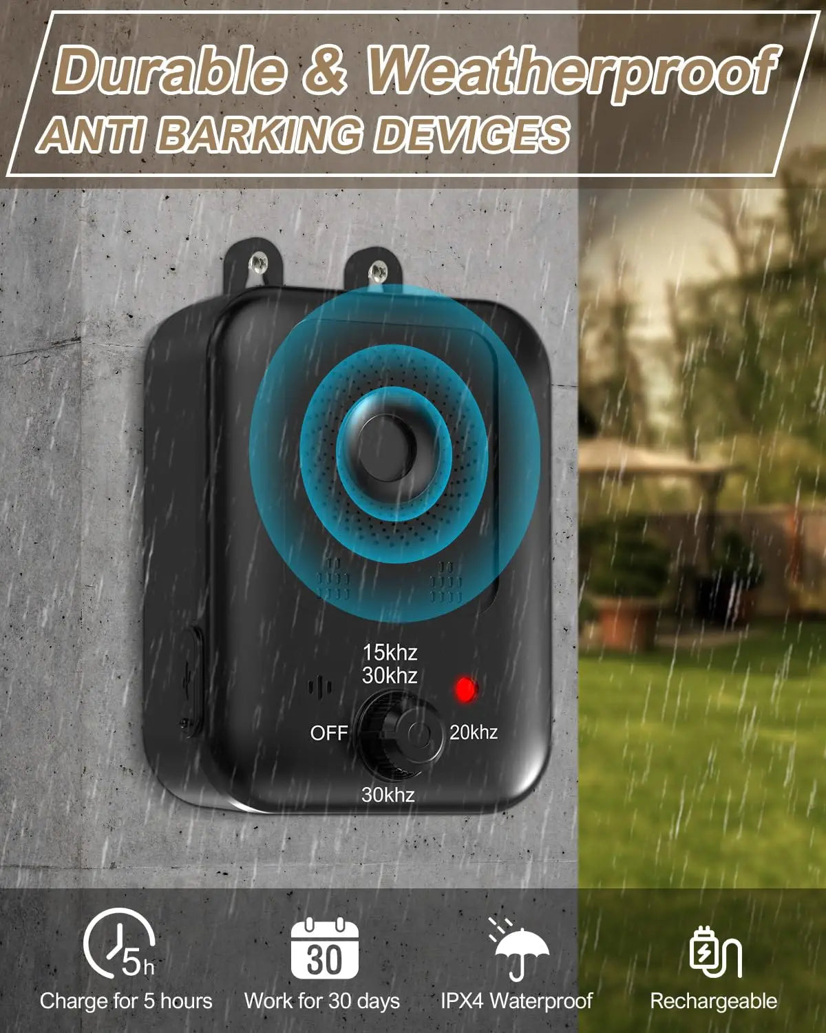 BarkGuard Pro™ Ultrasonic Anti-Bark Training Device