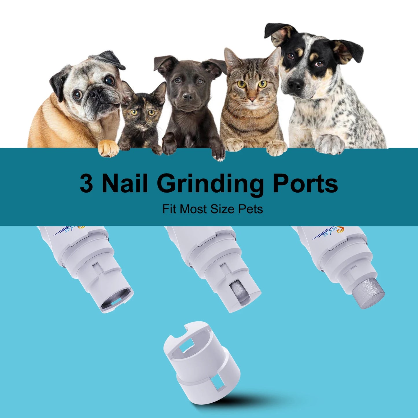 PawCare Pro™ Ergonomic USB Rechargeable Nail Grinder