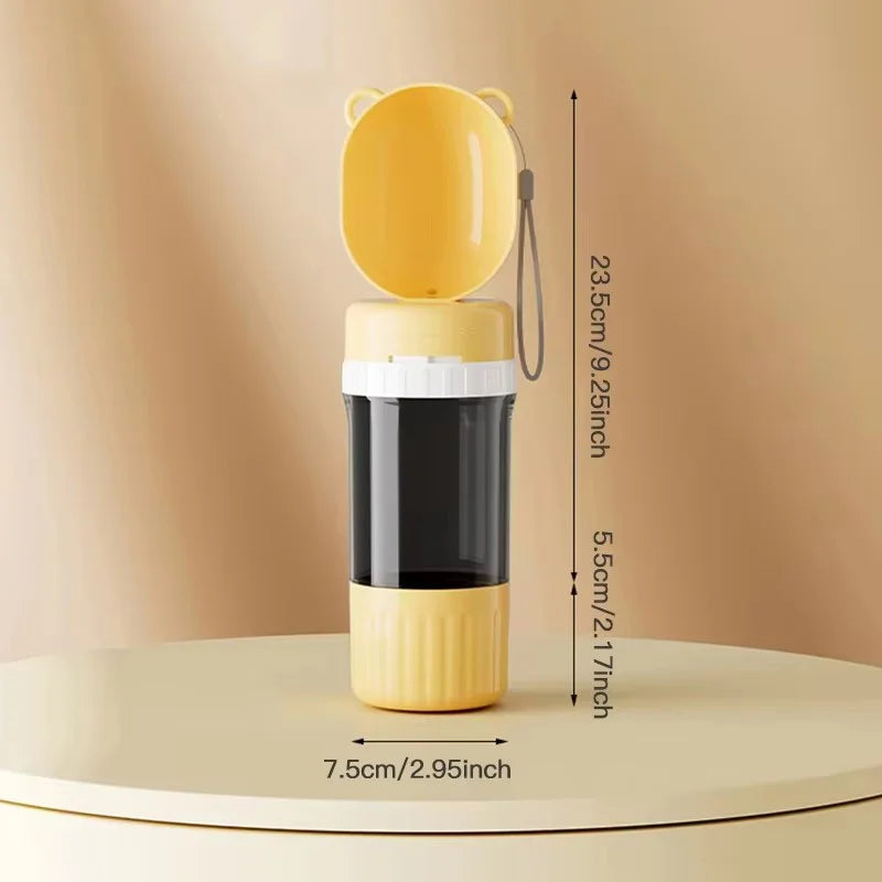 HydraFeed™ Dual 2-in-1 Travel Bottle & Food Container