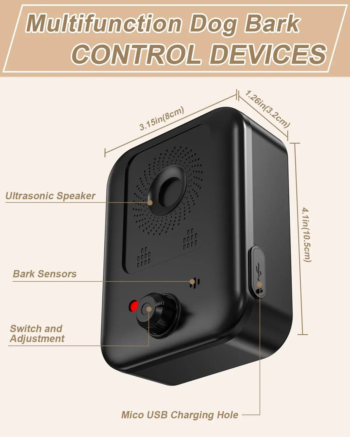 BarkGuard Pro™ Ultrasonic Anti-Bark Training Device