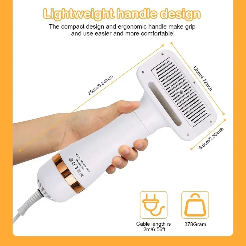 ThermaDry Pro™ Low-Noise Grooming Blower & Brush