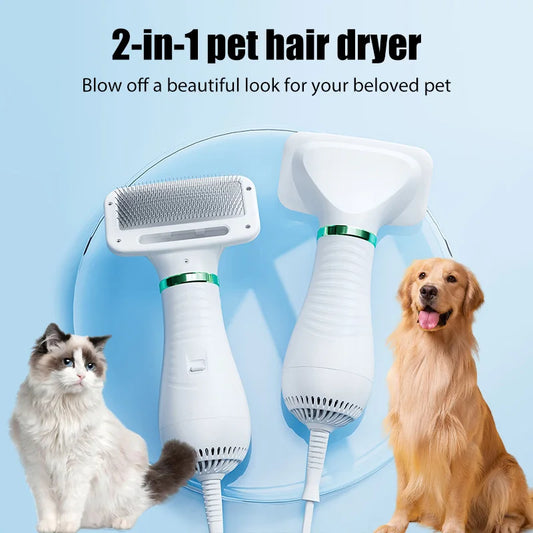 ThermaDry Pro™ Low-Noise Grooming Blower & Brush
