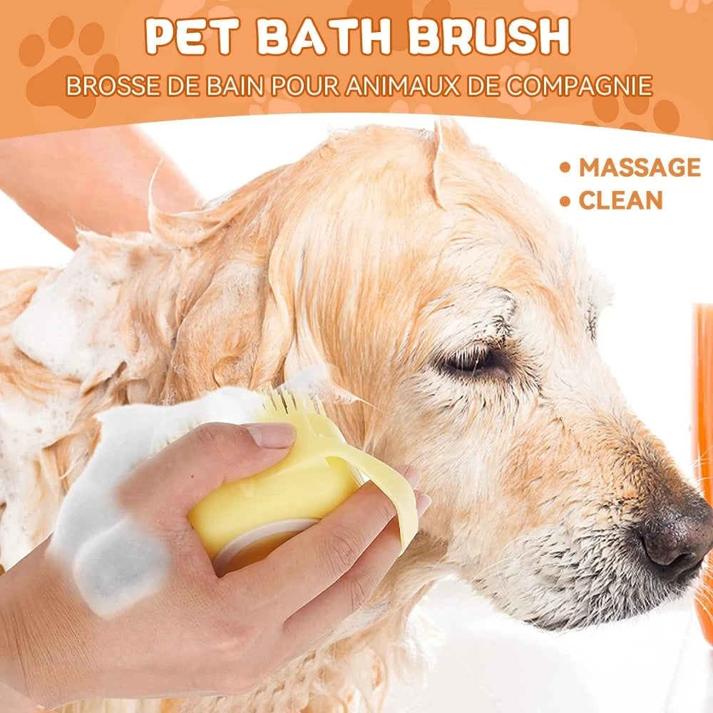 BubbleLather™ Silicone Shampoo Massage Bath Brush